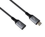 DINIC USB 4.0 Verlängerung, 240W PD, 40Gbps, 1m Typ C auf C, Alu Stecker, Nylon Kabel, DINIC Box